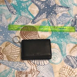 Coach black leather wallet authentic